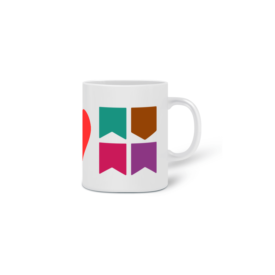 Nome do produto: Caneca Eu Amo Arraiá