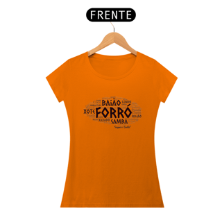 Nome do produto Camiseta Forró Nuvem de Palavras - Feminino