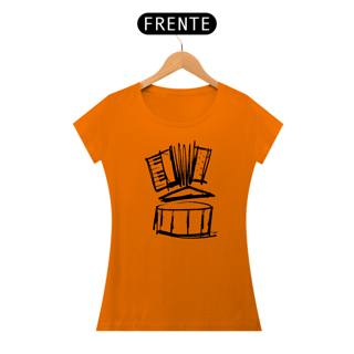 Nome do produto Camiseta Baby Long Forró 3 Elementos - Preta
