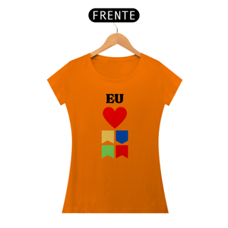 Nome do produto Camiseta Baby Long Quality Eu Amo Arraiá - Vertical v2
