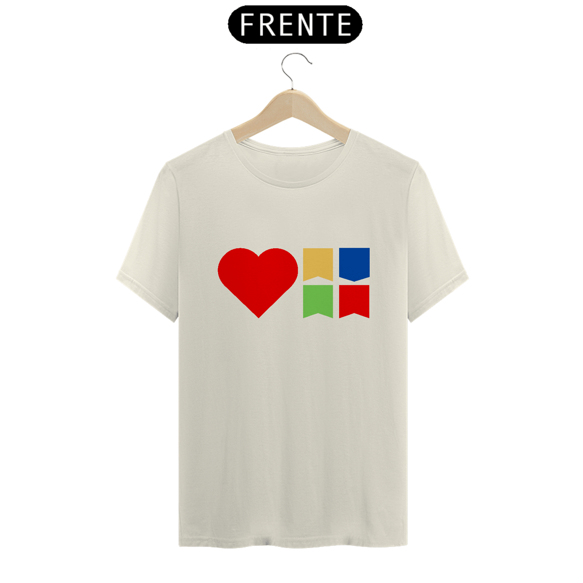Nome do produto: Camiseta Prime Eu Amo Arraiá