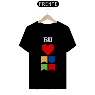 Nome do produto Camiseta Quality Eu Amo Arraiá - Vertical