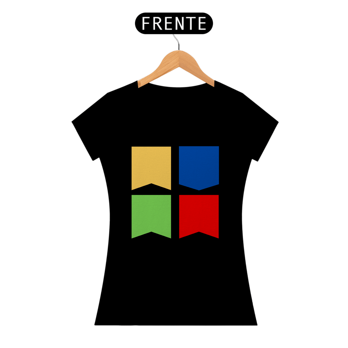 Nome do produto: Camiseta Baby Long Quality Eu Amo Arraiá - Flags