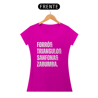 Nome do produto Camiseta Trio de Forró - v2 - Feminina
