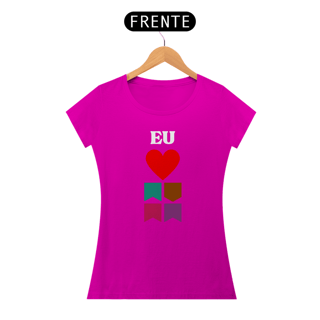 Nome do produto Camiseta Baby Long Classic Eu Amo Arraiá - Vertical