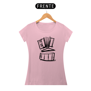 Nome do produto Camiseta Baby Long Forró 3 Elementos - Preta