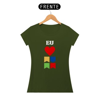 Nome do produto Camiseta Baby Long Quality Eu Amo Arraiá - Vertical v2