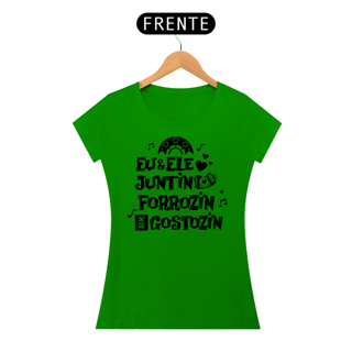 Nome do produto Camiseta Eu e Ele no Forrozin