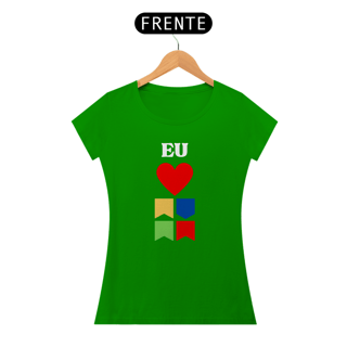 Nome do produto Camiseta Baby Long Quality Eu Amo Arraiá - Vertical v2