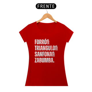 Nome do produto Camiseta Trio de Forró - v2 - Feminina