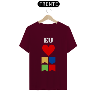 Nome do produto Camiseta Quality Eu Amo Arraiá - Vertical