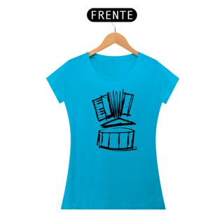 Nome do produto Camiseta Baby Long Forró 3 Elementos - Preta