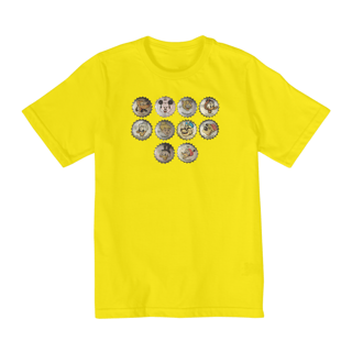 Nome do produto Camiseta Infantil Tampinhas Retrô 80’s | Mini Colecionador de Memórias