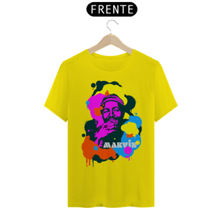 Nome do produto Camiseta Unissex Marvin Gaye Pop Colors | Leve a Motown no peito