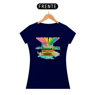 Nome do produto Camiseta Feminina Apple II Psicodelia Digital | Psicodelia e estilo retrô