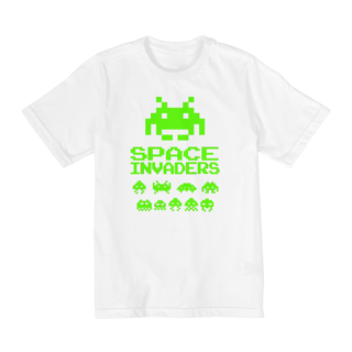 Nome do produto Camiseta Infantil Space Invaders | Mini Gamer, Grande Estilo!