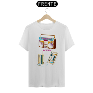 Nome do produto Camiseta Unissex 80’s Time | Dá o play na saudade