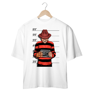 Nome do produto Camiseta Unissex Oversized Freddy Krueger – Noite Sem Fim | Vista o terror cult