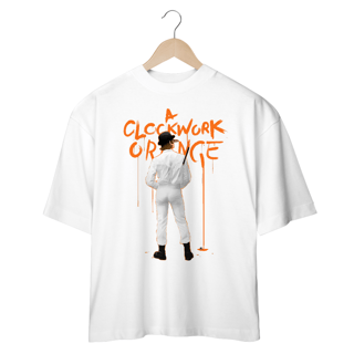 Nome do produto Camiseta Oversized Unissex Laranja Mecânica | vista o clássico subversivo