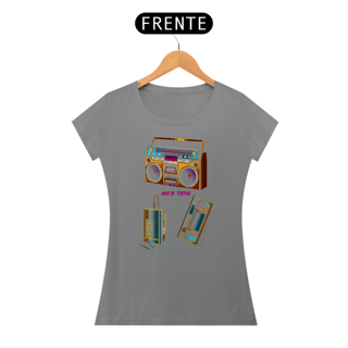 Nome do produto Camiseta Feminina 80’s Time | Quem gravava do rádio sabe