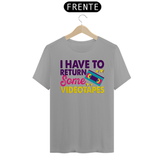 Nome do produto Camiseta Unissex Return Some Videotapes | Dá o play e devolve depois