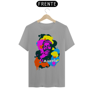 Nome do produto Camiseta Unissex Marvin Gaye Pop Colors | Leve a Motown no peito
