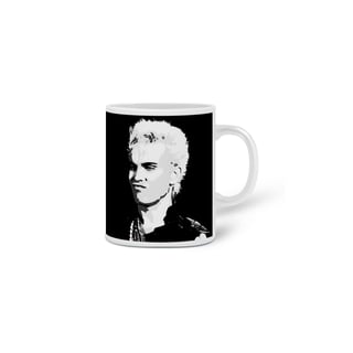 Nome do produto Caneca Billy Idol em Negativo | Rock e atitude em cada gole