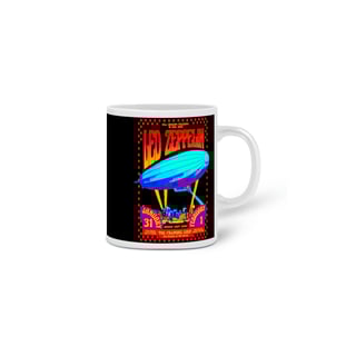 Nome do produto Caneca Led Zeppelin Fillmore East 1969 | Psicodelia em cada detalhe