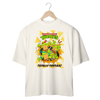 Nome do produto Camiseta Unissex Oversized Tartarugas Ninja – Totally Turtles | Cowabunga no look