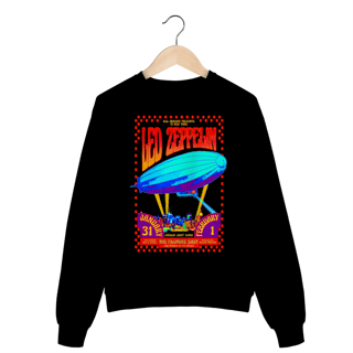 Nome do produto Moletom Fechado Led Zeppelin Fillmore East 1969 | Psicodelia em cada detalhe
