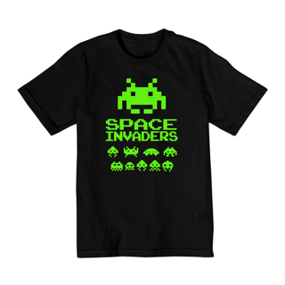 Nome do produto Camiseta Infantil Space Invaders | Mini Gamer, Grande Estilo!
