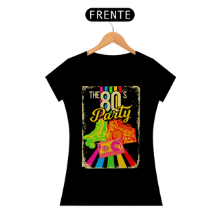 Nome do produto Camiseta Feminina The 80s Party | O brilho da festa anos 80