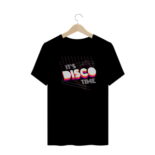 Nome do produto Camiseta Plus Size Disco Time | entre na pista com conforto