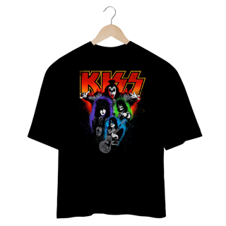 Nome do produto Camiseta Oversized Unissex KISS – Rock de Arena | Leve o show para o dia a dia