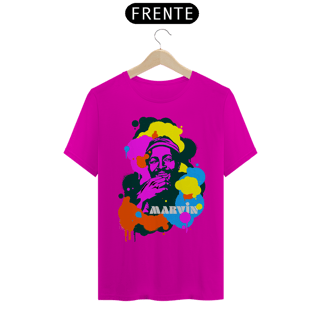 Nome do produto Camiseta Unissex Marvin Gaye Pop Colors | Leve a Motown no peito