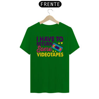 Nome do produto Camiseta Unissex Return Some Videotapes | Dá o play e devolve depois