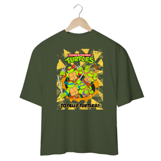 Nome do produto Camiseta Unissex Oversized Tartarugas Ninja – Totally Turtles | Cowabunga no look