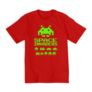 Nome do produto Camiseta Infantil Space Invaders | Mini Gamer, Grande Estilo!