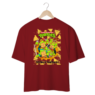 Nome do produto Camiseta Unissex Oversized Tartarugas Ninja – Totally Turtles | Cowabunga no look