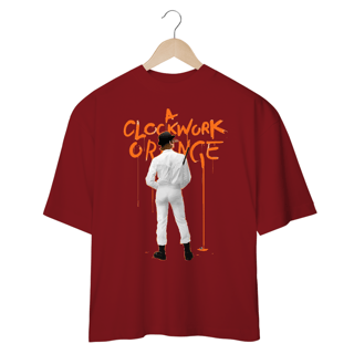 Nome do produto Camiseta Oversized Unissex Laranja Mecânica | vista o clássico subversivo