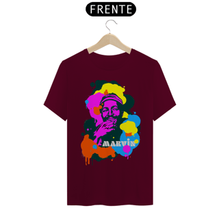 Nome do produto Camiseta Unissex Marvin Gaye Pop Colors | Leve a Motown no peito