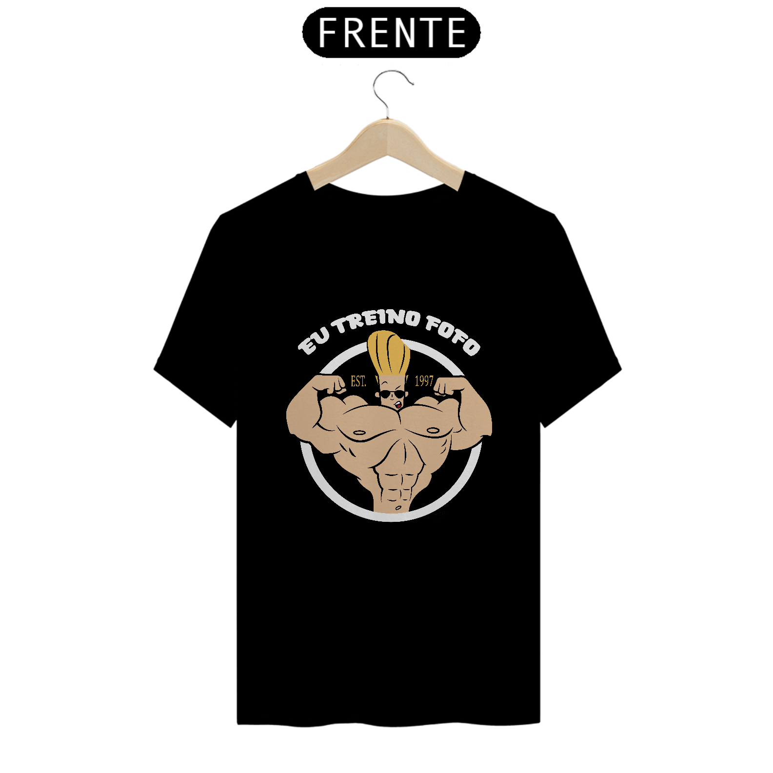 Camisa  Johnny Bravo - Treino fofo