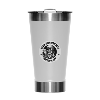Nome do produto Copo Térmico - Skull Drinking Beer