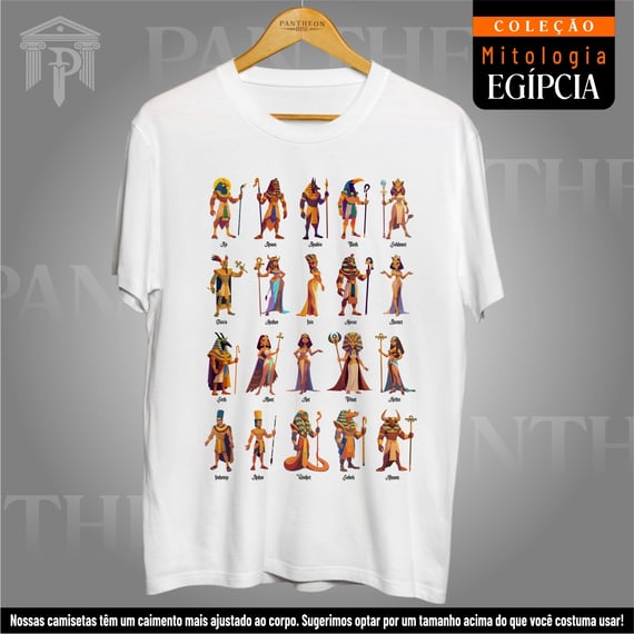 Camiseta Unissex - Deuses do Egito (Mitologia Egípcia)
