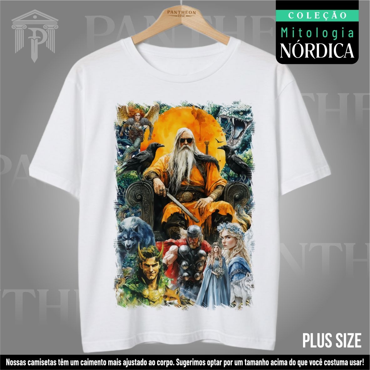 Nome do produto: Plus Size Unissex - Deuses Nórdicos (Mitologia Nórdica)