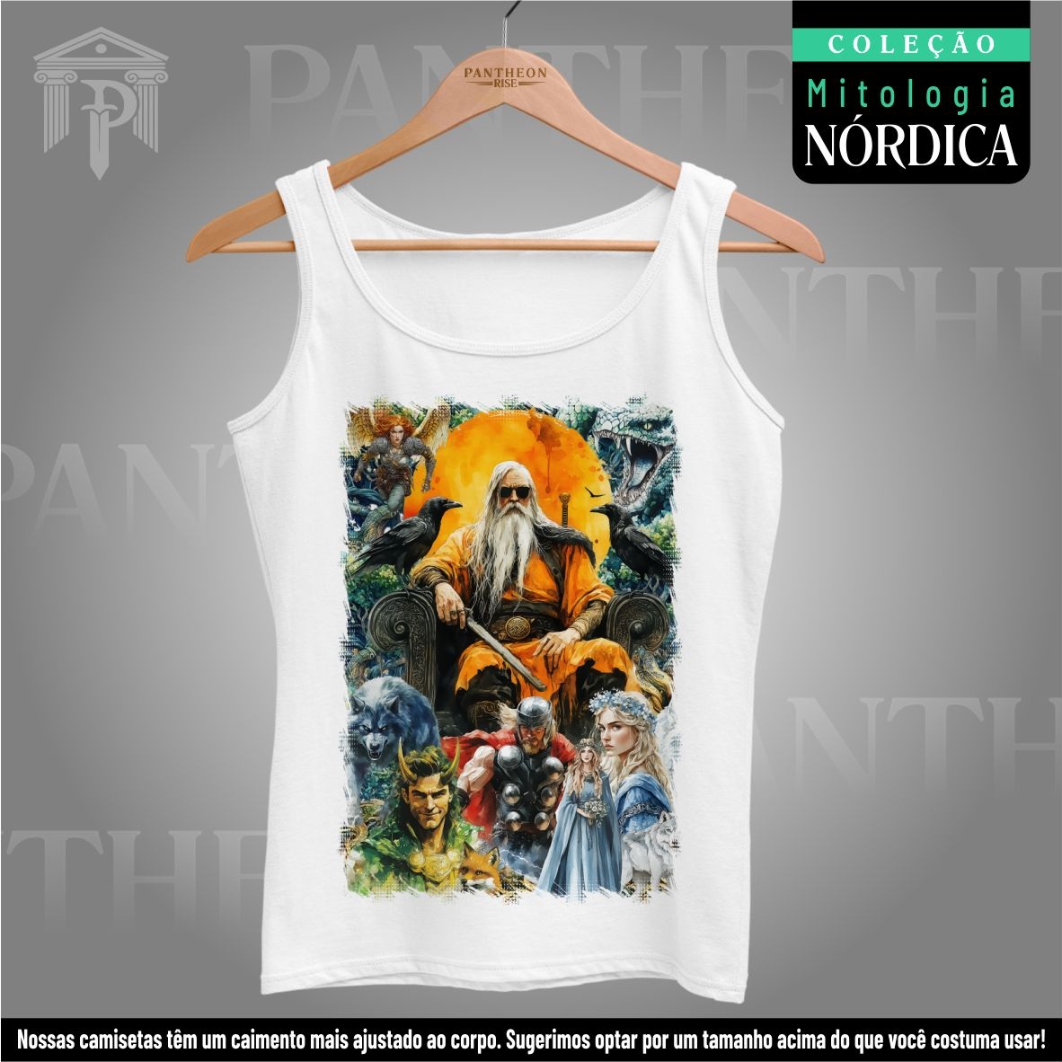 Nome do produto: Regata - Deuses Nórdicos (Mitologia Nórdica)