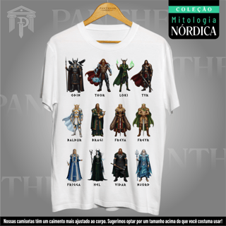 Nome do produto Camiseta Unissex - Coleção Deus (Mitologia Nórdica)