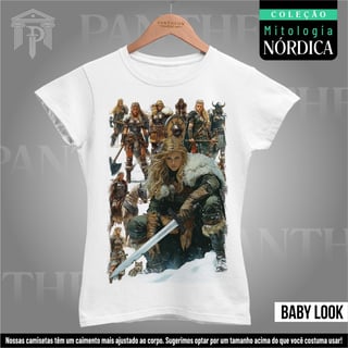 Baby Look - Guerreiras Vikings (Mitologia Nórdica)