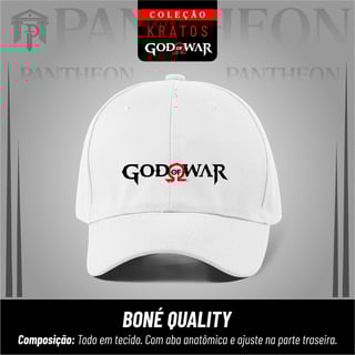 Boné Quality God of War Branco