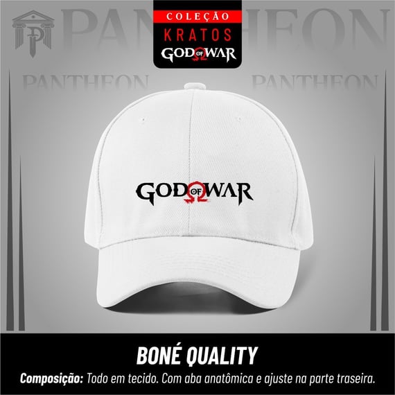Boné Quality God of War Branco